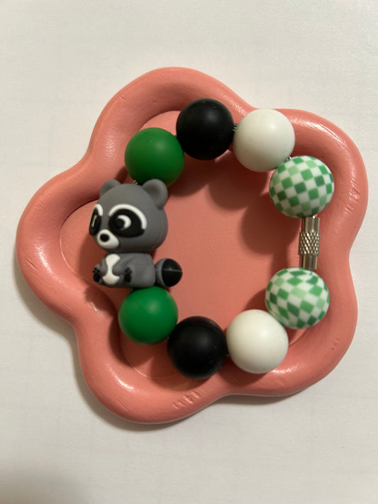 Silicone Charm-raccoon 1
