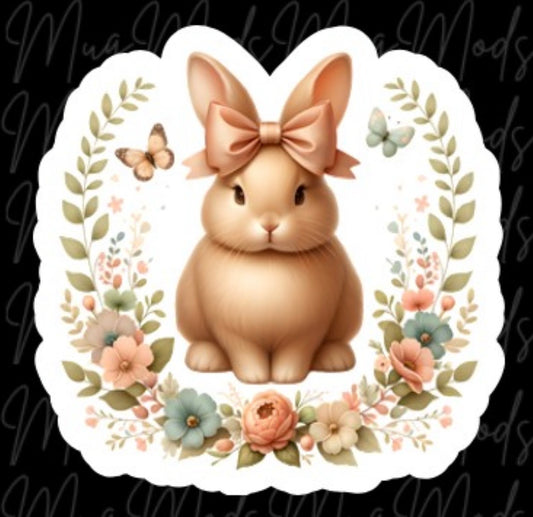 Brown bunny w/ bow