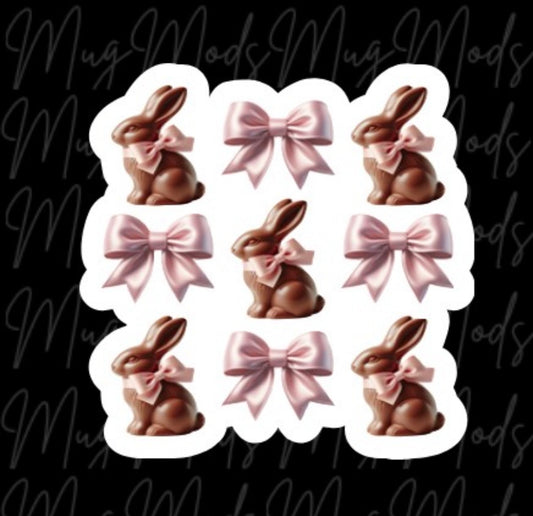 Chocolate bunnies & bows