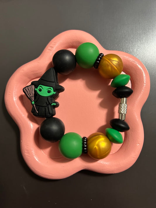 Silicone Charm-Green Witch