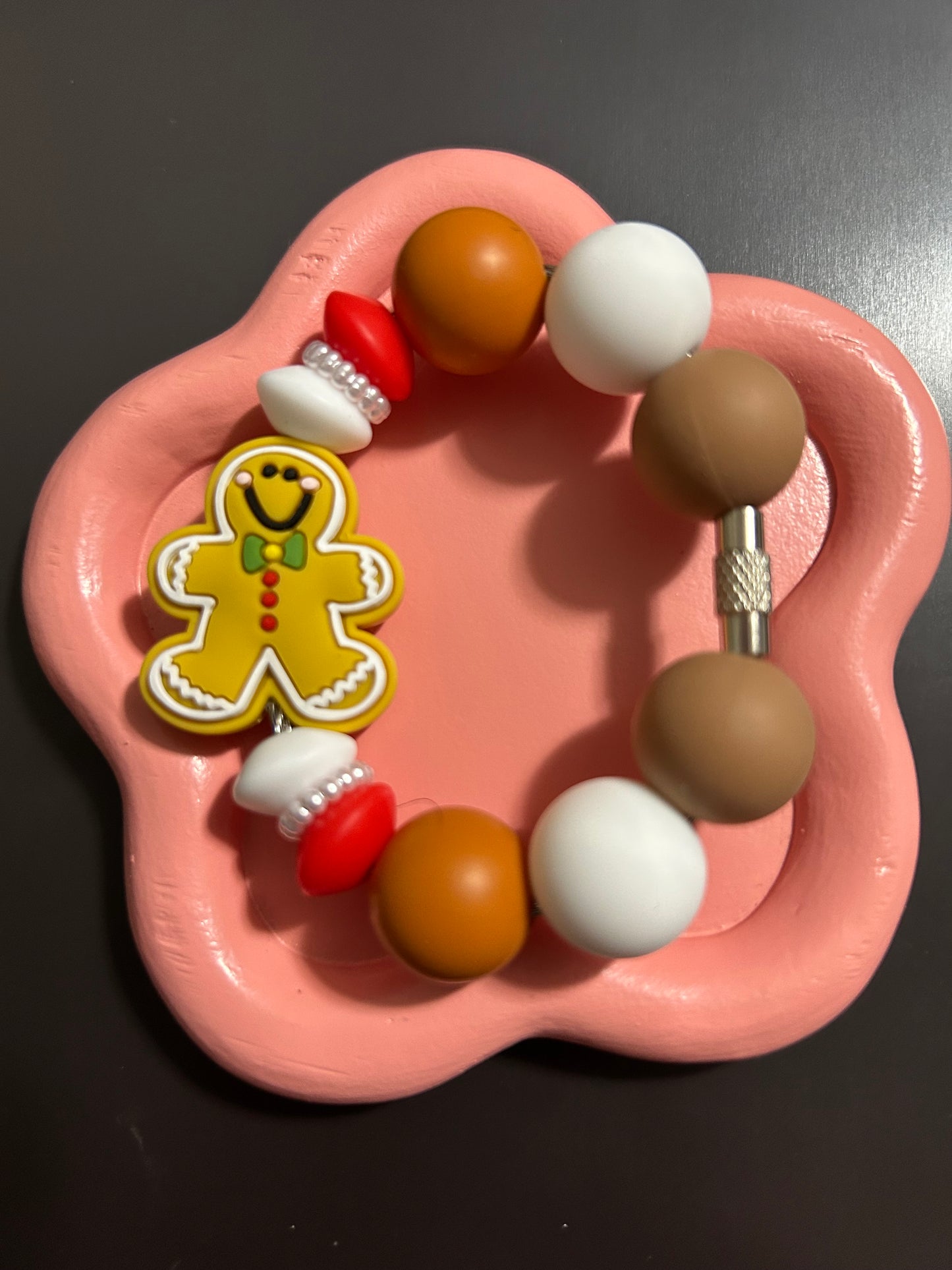 Silicone Charm-Gingerbread Man