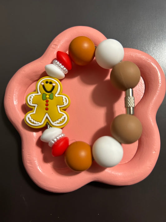 Silicone Charm-Gingerbread Man