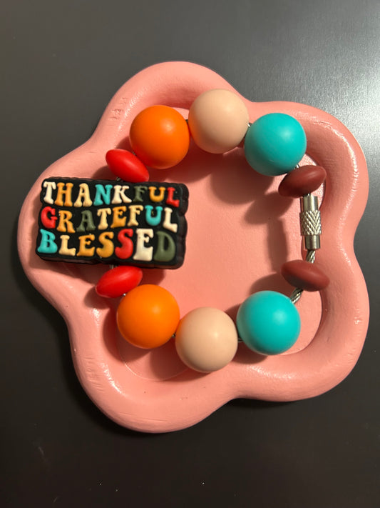 Silicone Charm-Thankful