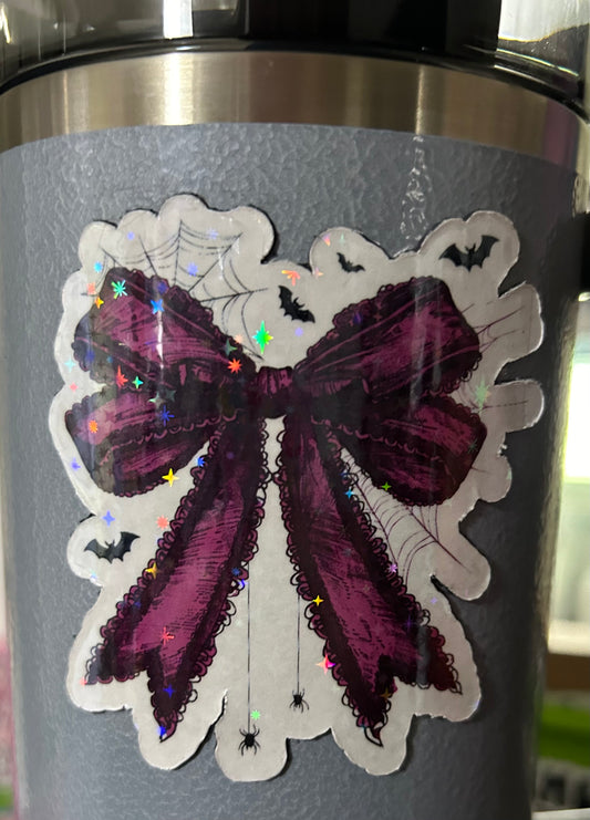 Purple Lace Bow