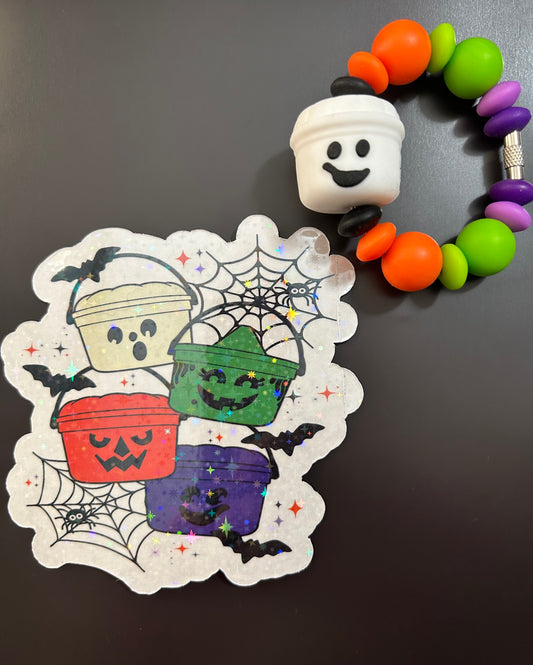 Magnet & Charm- Halloween Buckets