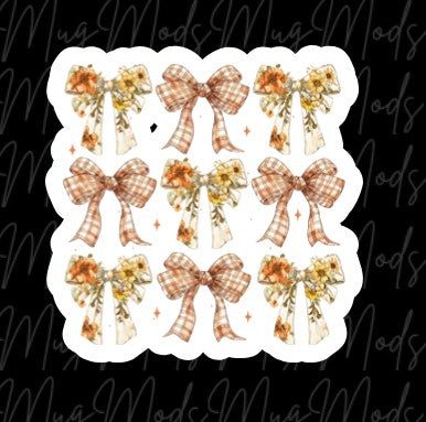 Fall Bows Plaid/Flowers