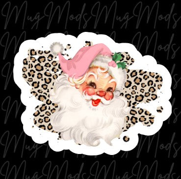 Vintage Pink Santa